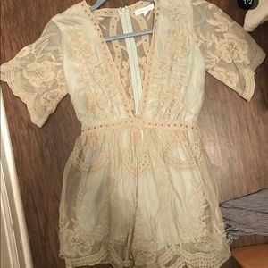 Lace romper!